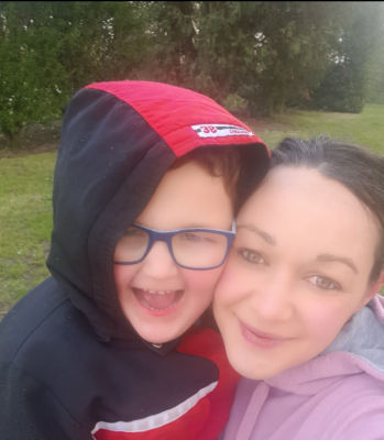 Asda customer Tanya Kelly and her son Joseph