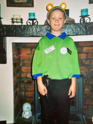Joss Evans from Asda Caerphilly when he was seven
