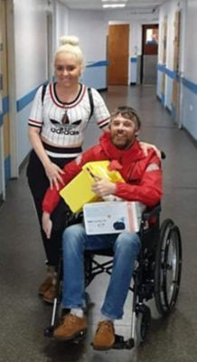 Asda customers Rob Johns and Kaz McCabe