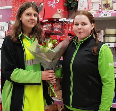Valentine's Day at Asda Tonypandy