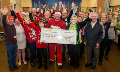 Kilmarnock cheque celebrations