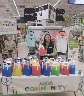 Asda Dundee Kirkton NHS gift bags
