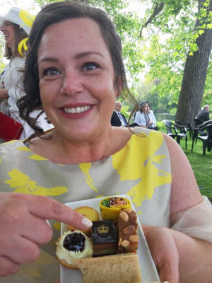 Laura Griffiths from Asda Bloxwich was invited to a garden party at Buckingham Palace for her work in the community