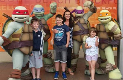 Debbie and her three children