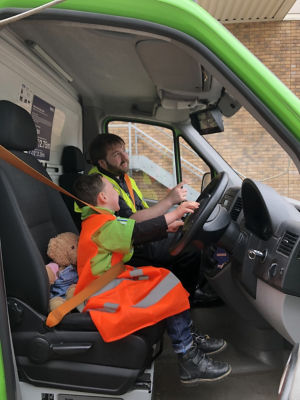 Five-year-old Lincoln loves to shop at Asda Rugby with brilliant our Happy Little Helper lists