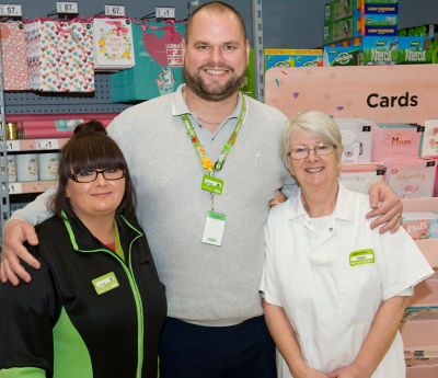 Asda Llangefni colleagues Angela and Louise Carter on Mother's Day
