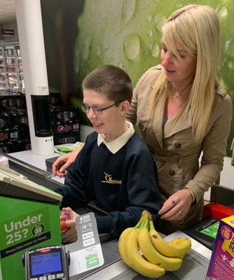 Mackenzie Morphey enjoys a behind the scenes tour of Asda Sittingbourne