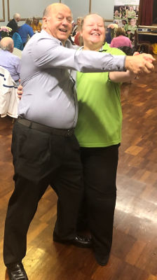Asda Gosport community champion Rachel with Malcolm