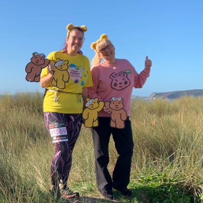 Kate Jones from Asda Pwllheli completed the virtual London Marathon for BBC Children in Need