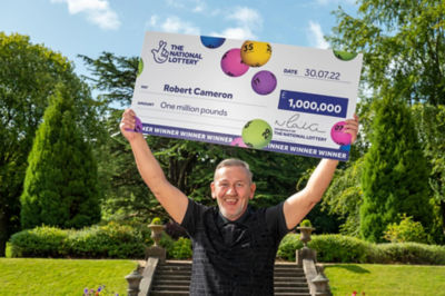Asda Maryhill customer Robert Cameron won the Lotto