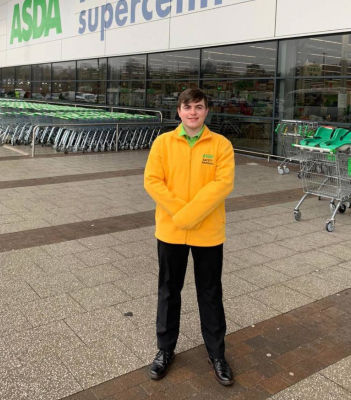 Michael King is thriving after getting a job at Asda Swindon Haydon