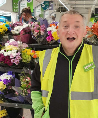 Friendly Asda Middleton Park porter Gordon Wedderburn