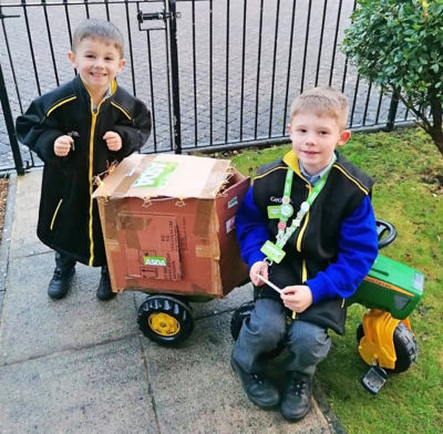 Logan and Jenson so obsessed with Asda Isle of Wight that they've made own delivery van