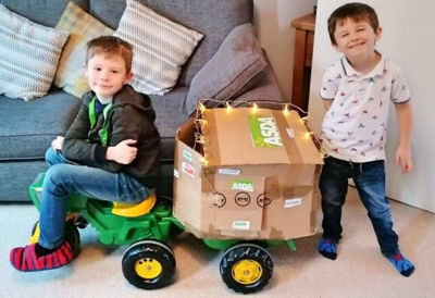 Logan and Jenson are so obsessed with Asda Isle of Wight that they've made their own delivery van!
