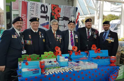 Royal British Legion collectors sell poppies at our Newport store