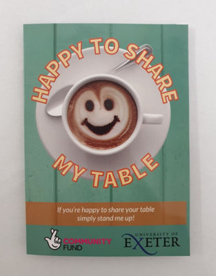 Asda Newton Abbot is getting behind the Happy to Share My Table scheme