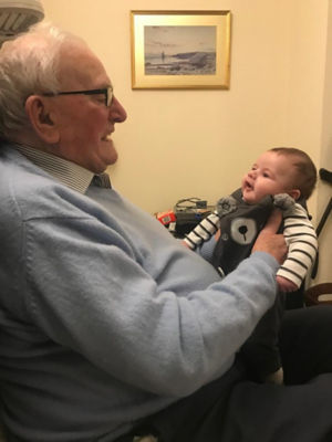 Norman with great-grandson Noah