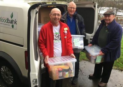 Asda Workington community champion Kevin Hunt at North Lakes foodbank