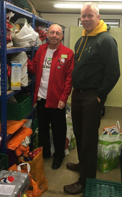 Asda Workington community champion Kevin at North Lakes foodbank