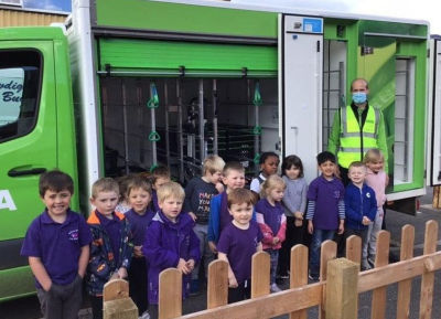 Scott Brotherhead from Asda Nuneaton at Willow Brooke Day Nursery 