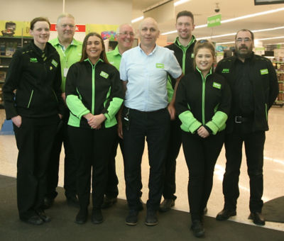Colleagues at Asda Omagh prepare for Father's Day