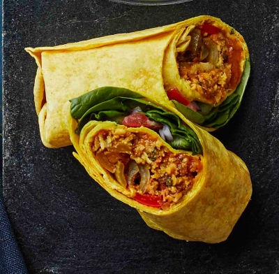 Vegan Onion Bhaji Wrap