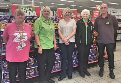 Pat Lister from Asda Goole rowing challenge for Tickled Pink
