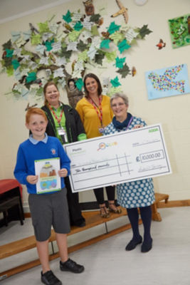 Joe from St Laurence Primary School in Lincoln has won £10,000 from Asda for his school to spend on sustainability projects