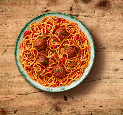 Spaghetti and meatballs