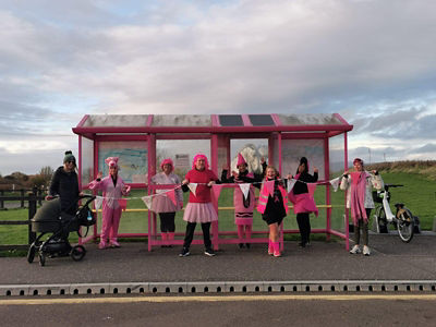 Asda Dunbar charity walk for Tickled Pink