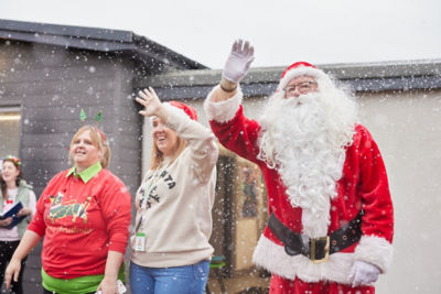 Asda Spreading Christmas Cheer at Art Works in Sheffield