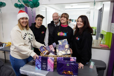 Asda Spreading Christmas Cheer at Art Works in Sheffield