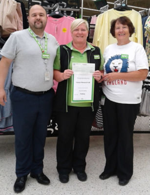 Asda Harwich community champion Deirdre's Pudsey surprise for Oliver