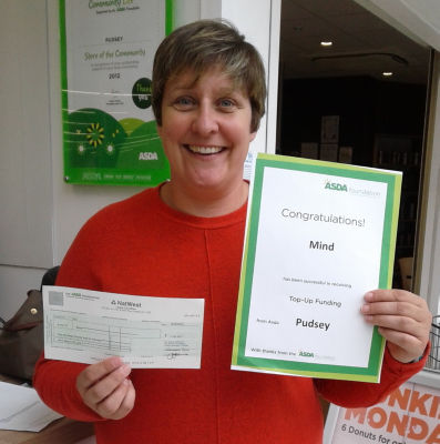 Asda Harwich community champion Deirdre's Pudsey surprise for Oliver
