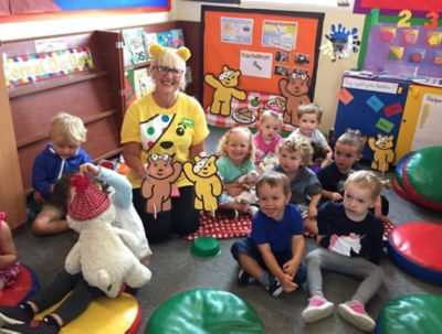 Asda Pwllheli community champion Jo Scott delivering gifts