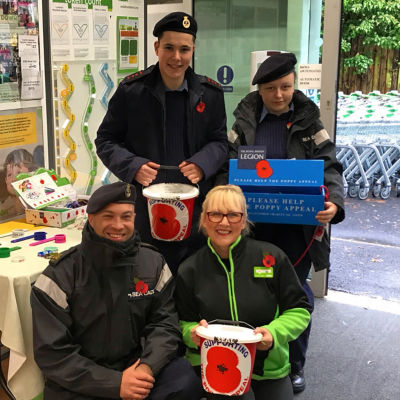 Poppy Appeal at Asda Pwllheli