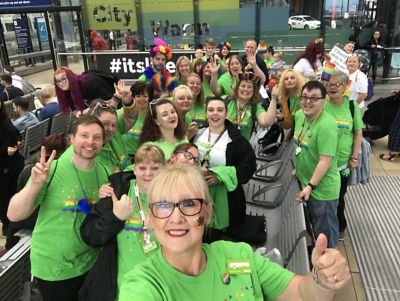 Asda colleagues support Pride in Liverpool
