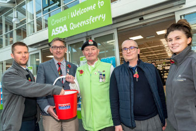 Asda Queensferry supporting the Royal British Legion Poppy Appeal