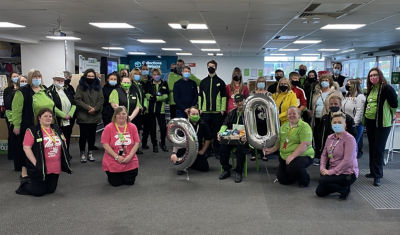 Ron Withers, 90, from Asda Gosport is one of the UK's oldest supermarket workers