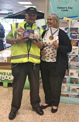 Ron Withers, 90, from Asda Gosport works with his daughter Lynn Reynolds