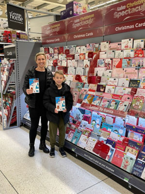 Ruedi Moore and mum Laura at Asda Newton Abbot