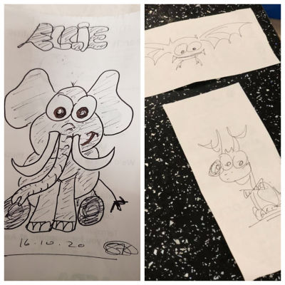 Doodles by Sally Loveday at Asda Bridgend