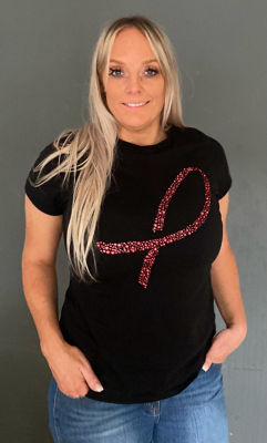 Sarah-Jane Christian from Asda Bromborough supports Tickled Pink