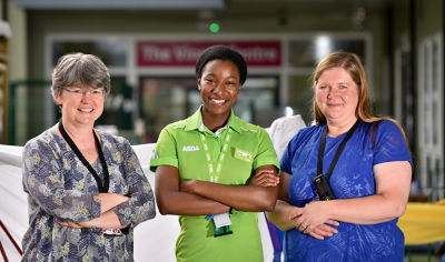 Sarah John from Asda Killingbeck visits Leeds Mencap 
