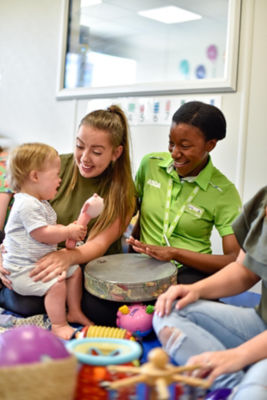 Sarah John from Asda Killingbeck sees how Children in Need is helping Leeds Mencap