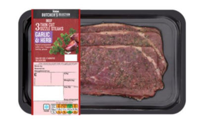 Garlic & Herb Thin Cut Beef Sizzle Steak