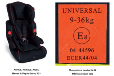 Mamas & Papas Aureus G123 car seat