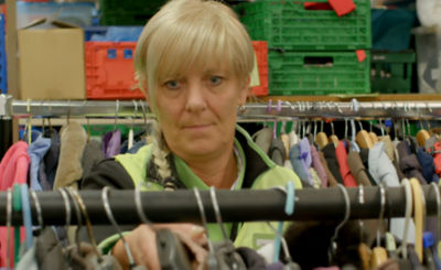 Asda Coventry community champion Lynda Cole at the foodbank