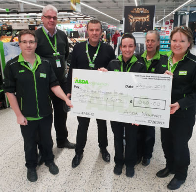Millie Lloyd had her hair shaved at Asda Isle of Wight to support the Little Princess Trust