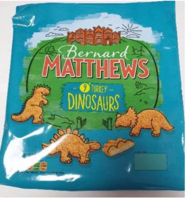 Bernard Matthews Turkey Dinosaurs product recall